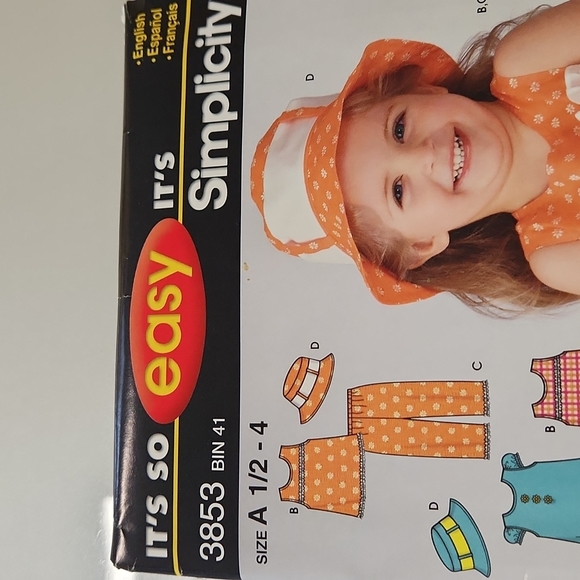 Simplicity Toddler's Pattern - Picture 3 of 3